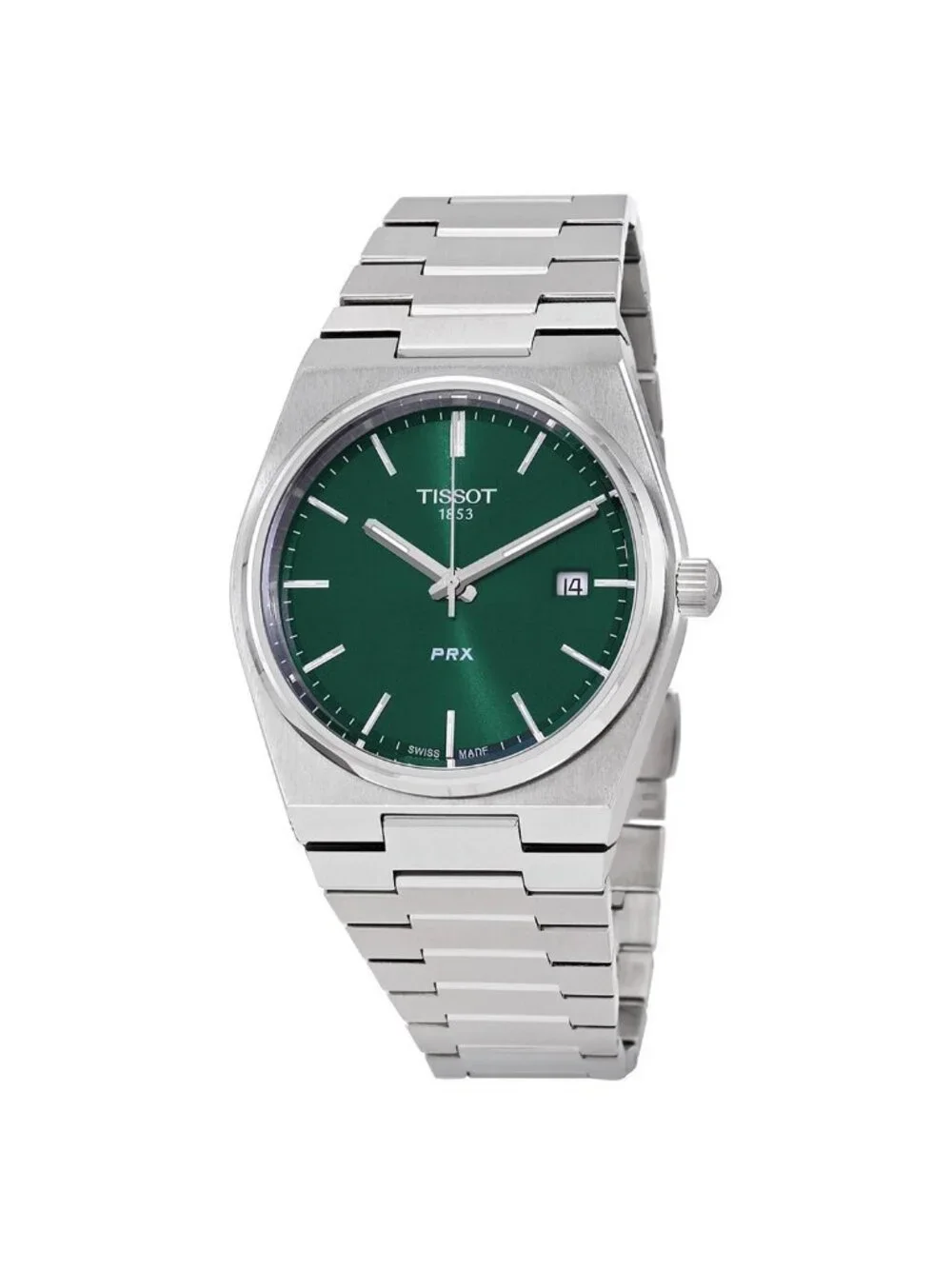 NWT Tissot PRX T-Classic Quartz Green Dial Men's Watch